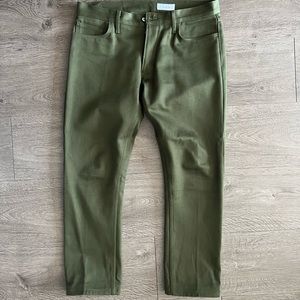Gustin Japanese Military Twill Jeans in Green - 38w x 30l